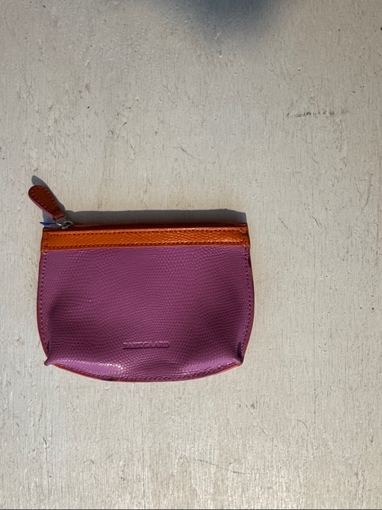 Baekgaard Handbags - Baekgaard Pink & Orange Zip Coin Zipper Pouch